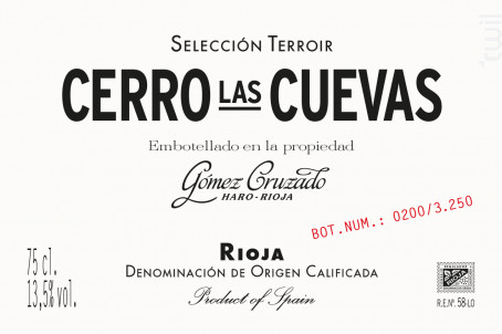 CERRO LAS CUEVAS - GOMEZ CRUZADO - 2018 - Rouge