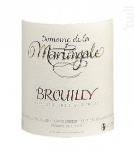 BROUILLY DOMAINE DE LA MARTINGALE - Domaine Duboeuf - 2021 - Rouge