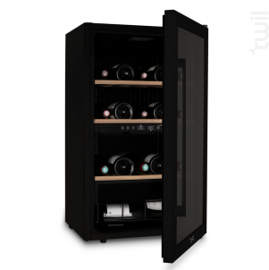 CAVCDB32 - Cave à vin dual zone 32 bouteilles pose libre noir - Les Petits Champs -  - 