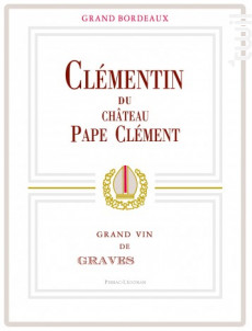 Clémentin de  Pape Clément - Château Pape Clément - 2016 - Rouge