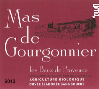 Mas de Gourgonnier - Sans Soufre Ajouté - Mas Gourgonnier - 2023 - Rouge