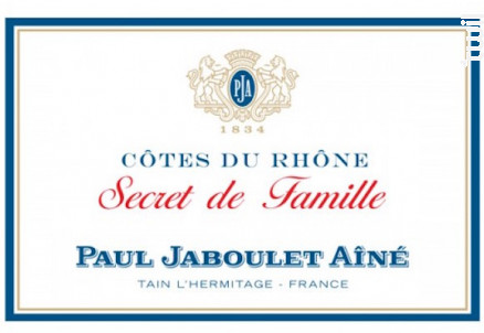 Secret de famille - Paul Jaboulet Aîné - 2017 - Rouge