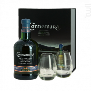 Whisky Connemara Distillers Edition Irish - Coffret 2 Verres - Connemara - No vintage - 