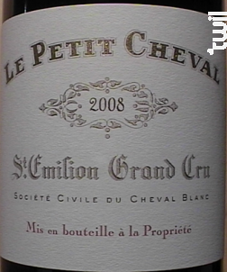 Le Petit Cheval - Château Cheval Blanc - 2007 - Rouge