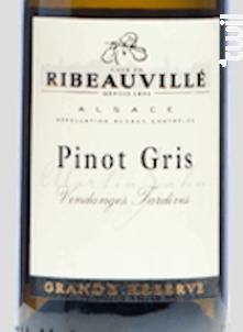 Pinot Gris Vendanges Tardives Grande Réserve 50 cl - Cave de Ribeauvillé - 2012 - Blanc