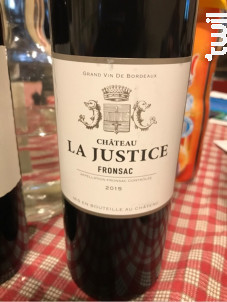 Château la Justice - Château La Justice - 2015 - Rouge