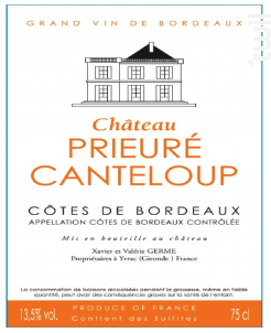 Château Prieuré Canteloup - Château Prieuré Canteloup - 2015 - Rouge