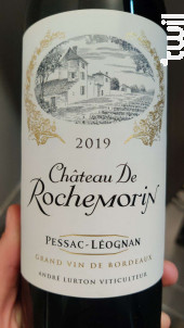Château de Rochemorin - Château de Rochemorin - André Lurton - 2019 - Rouge