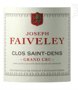 CLOS SAINT DENIS - Domaine Faiveley - 2013 - Rouge
