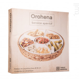 Service Apéritif Tressé 7 Pièces 36 Cm - table passion -  - 