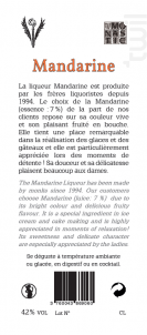 Liqueur Mandarine - Abbaye de Lérins - 2022 - 