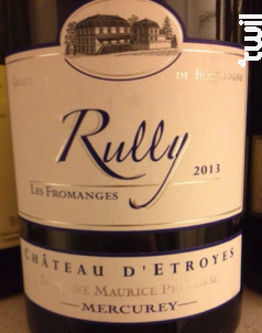 Rully Les Fromanges - Château d'Etroyes - 2009 - Blanc