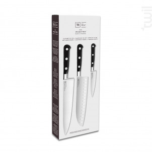 Coffret De 3 Couteaux Maestro Office Santoku Cuisine - Tarrerias Bonjean -  - 