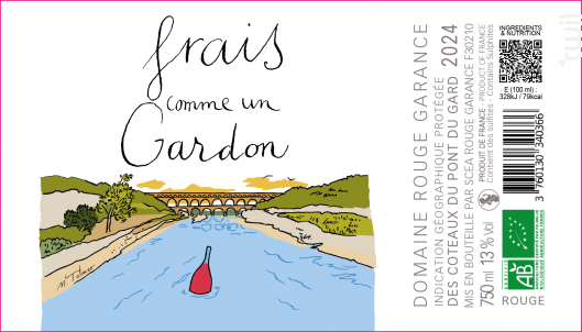 Frais comme un gardon rouge - Domaine Rouge Garance - 2024 - Rouge