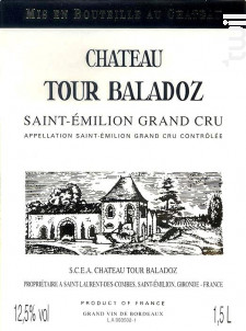 Château Tour Baladoz - Château Tour Baladoz - 2015 - Rouge