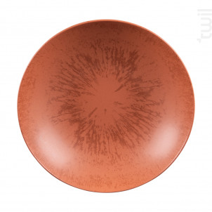 Assiette Creuse Onyx 22 Cm Terracotta lot De 6 - table passion -  - 