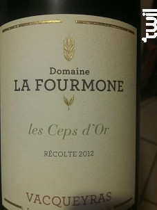 Les Ceps d'Or - Vacqueyras rouge - Domaine la Fourmone - 2023 - Rouge