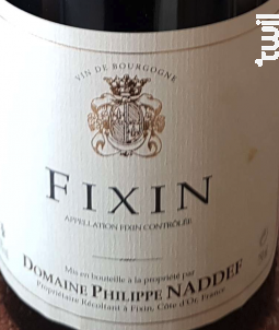Fixin - Domaine Philippe Naddef - 2021 - Rouge