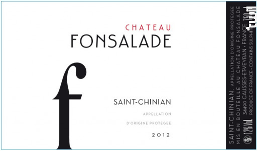 Cuvée F - Château Fonsalade - 2022 - Rouge