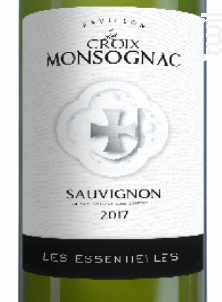 Sauvignon Les Essentielles - Pavillon la Croix Monsognac - 2017 - Blanc