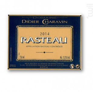 Rasteau - Domaine Didier Charavin - 2017 - Rouge