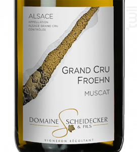 Muscat Grand Cru Froehn Demi-Sec - Scheidecker et Fils - 2022 - Blanc