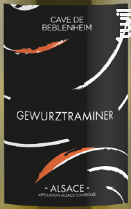 Gewurztraminer Demi-Sec - Cave de Beblenheim - 2023 - Blanc