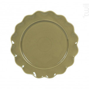 Assiette Plate Verte Agra 27 Cm lot De 6 - table passion -  - 