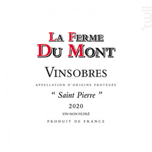 Saint Pierre - La ferme du Mont - 2020 - Rouge