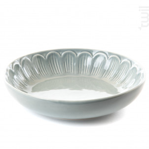 Assiette Creuse Pétale Gris lot De 2 - Amadeus -  - 