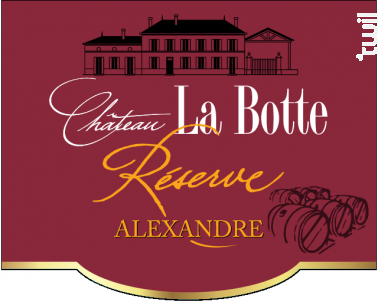 Rouge Réserve Cuvée Alexandre - Château La Botte - 2019 - Rouge