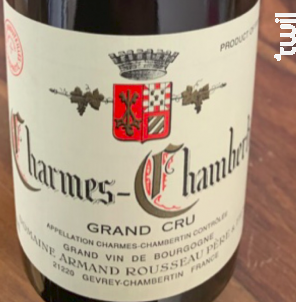 Charmes-Chambertin Grand Cru - Armand Rousseau Père & Fils - 2019 - Rouge