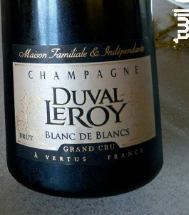Duval-Leroy Blanc de Blancs Grand Cru - Champagne Duval-Leroy - No vintage - Effervescent