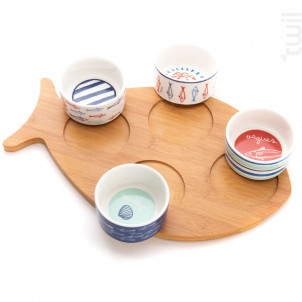 Plateau Poisson Et Ses 4 Bols Ariel - Amadeus -  - 