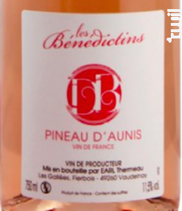 Pineau d'Aunis - Domaine des Bénédictins - 2021 - Rosé