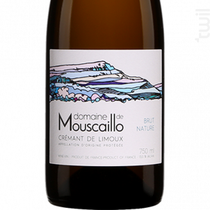Crémant de Limoux - Brut Nature - Domaine de Mouscaillo - No vintage - Effervescent