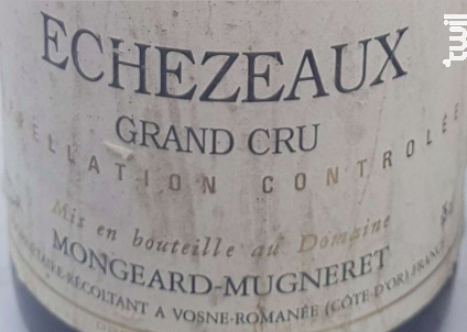 Echezeaux Grand Cru - Domaine Mongeard-Mugneret - 2022 - Rouge