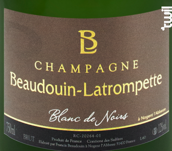 Blanc de Noirs - Champagne Beaudouin-Latrompette - No vintage - Effervescent