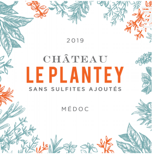 Château le Plantey - Sans Sulfites Ajoutés - Famille Bouey - 2020 - Rouge