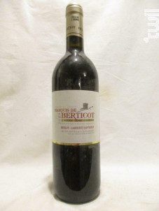 Côtes De Duras Merlot Cabernet - Berticot - 2009 - Rouge