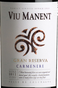 Gran reserva - carmenere - VIU MANENT - 2022 - Rouge