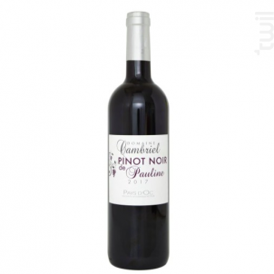 Pinot Noir De Pauline - Vignobles Cambriel - 2018 - Rouge