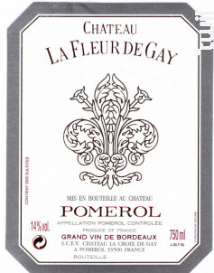 Fleur de Gay - Château La Fleur de Gay - 2016 - Rouge
