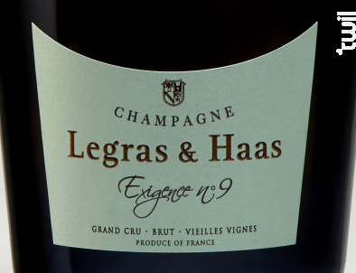 Exigence N°9 Brut - Legras & Haas - No vintage - Effervescent