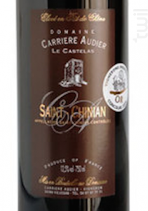 Le Castelas - DOMAINE CARRIERE AUDIER - 2015 - Rouge