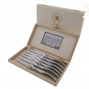 Coffret De 6 Couteaux Elysée En Inox - jean dubost -  - 