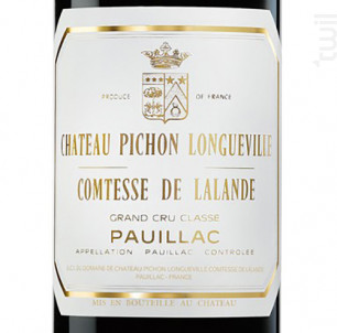 Château Pichon Longueville Comtesse de Lalande - Château Pichon Longueville Comtesse de Lalande - 2009 - Rouge