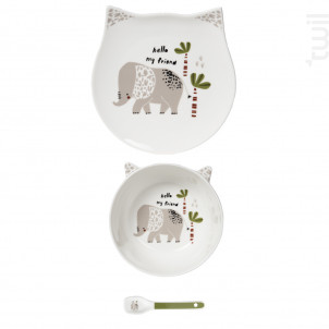 Service Enfant 3 Pièces Éléphant - table passion -  - 