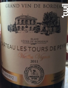 Château les Tours de Peyrat - Château Les Tours de Peyrat - 1988 - Rouge