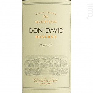 DON DAVID - TANNAT - EL ESTECO - 2021 - Rouge